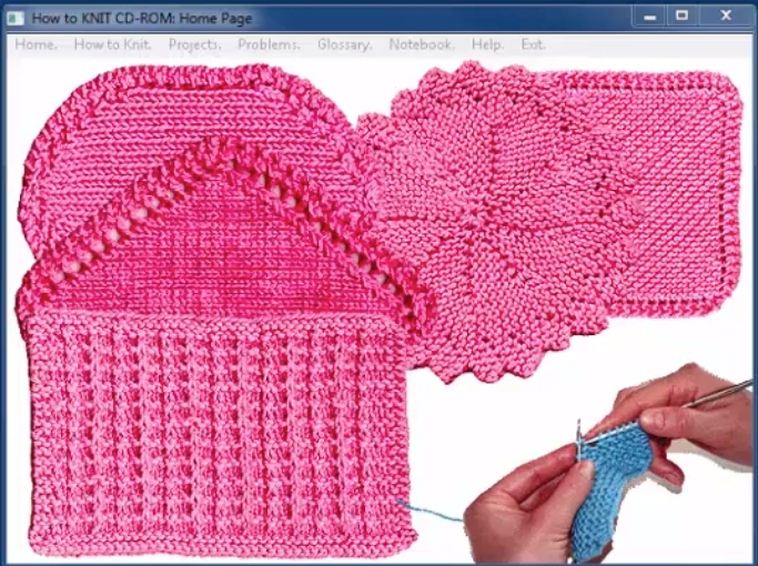 How to Knit CD-ROM course video sample